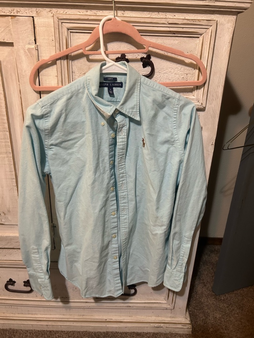 Ralph Lauren Pale Blue Oxford Button-Down Shirt - Men's